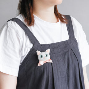 ビーズ編みの猫ブローチキット